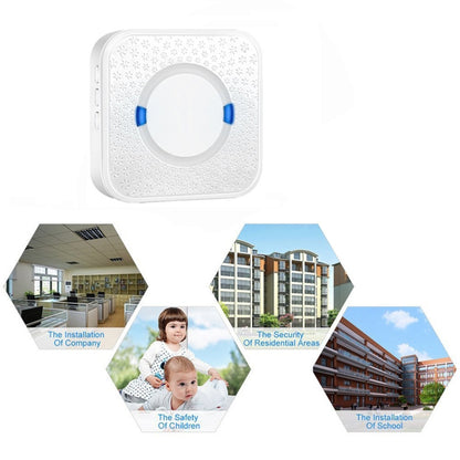 P6 110dB Wireless IP55 Waterproof Low Power Consumption WiFi Doing-dong Doorbell Receiver, Receiver Distance: 300m, UK Plug(White) - Security by buy2fix | Online Shopping UK | buy2fix