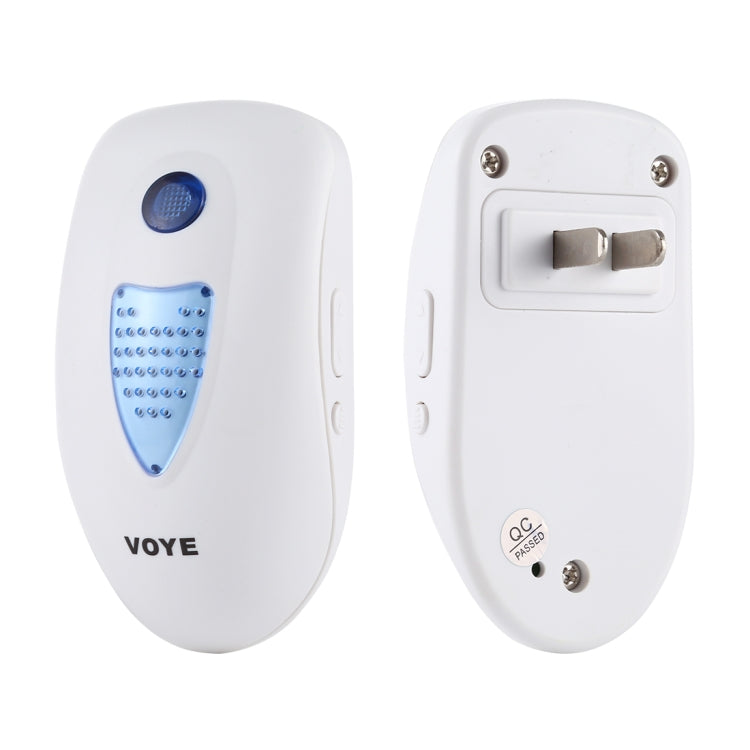 VOYE V003B Home Music Remote Control Wireless Doorbell with 38 Polyphony Sounds, US Plug (White) - Security by VOYE | Online Shopping UK | buy2fix