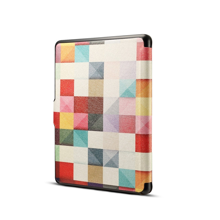 Colors Magic Cube Print Horizontal Flip PU Leather Protective Case for Amazon Kindle Paperwhite 1 & 2 & 3 with Sleep / Wake-up - Mobile Accessories by buy2fix | Online Shopping UK | buy2fix