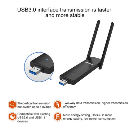 COMFAST CF-939AC 1900Mbps Dual-band Wifi USB Network Adapter with USB 3.0 Base - USB Network Adapter by COMFAST | Online Shopping UK | buy2fix