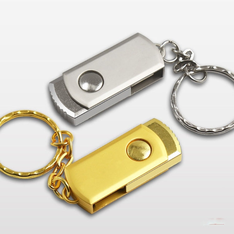 MicroDrive 32GB USB 2.0 Creative Personality Metal U Disk with Keychain (Gold) - USB Flash Drives by MicroDrive | Online Shopping UK | buy2fix