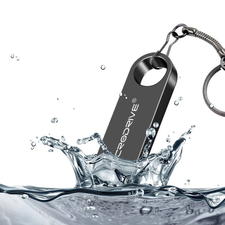 MicroDrive 8GB USB 2.0 Metal Waterproof High Speed U Disk(Black) - Computer & Networking by MicroDrive | Online Shopping UK | buy2fix