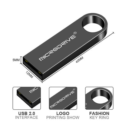 MicroDrive 32GB USB 2.0 Metal Waterproof High Speed U Disk(Pink) - USB Flash Drives by MicroDrive | Online Shopping UK | buy2fix